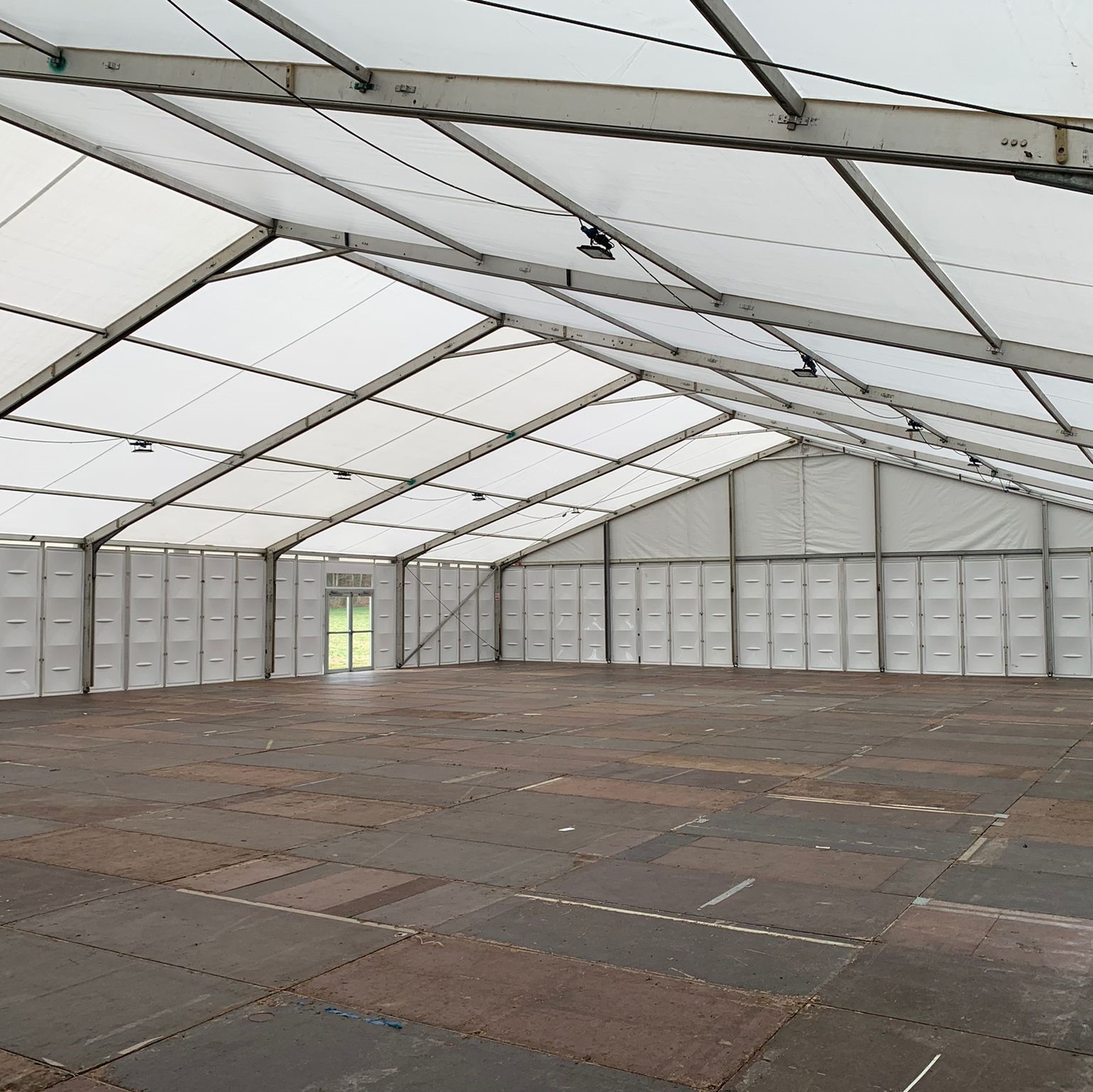 hard sided marquee with cassette floor 