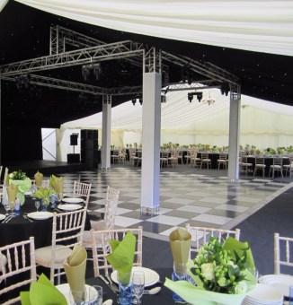 Black and White Dance Floor 24'x24' | Marquee Flooring | Marquee Equipment for Hire | Fairytale Marquees