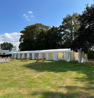 3mx18m Marquee Walkway for Hire | Fairytale Marquees | Available in Bedfordshire, Hertfordshire, Buckinghamshire and Cambridgeshire