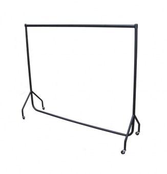 Black Coat Rail with 30 Plastic Hangers | Marquee Equipment for Hire | Fairytale Marquees